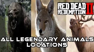 Red Dead Redemption 2 (RDR2) I All Legendary Animals Locations (Bear / Coyote / Cougar + More!)