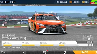 Real Racing 3:Gameplay-walkthrough | Driving 23XI RACING TOYOTA CAMRY [2021] | #nascar #realracing3