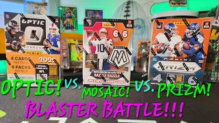 OPTIC VS MOSAIC VS PRIZM!!! BLASTER BATTLE! 2022 PANINI FOOTBALL BLASTER BOX OPENING RIP AND REVIEW!