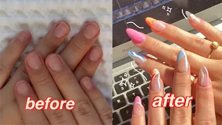 HOW I DO THE PERFECT FAKE NAILS AT HOME (dip nails)