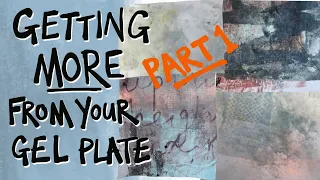 Gel plate backgrounds tutorial Part 1.