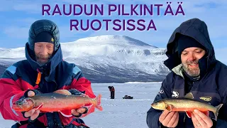 Uudella rautujärvellä - Raudun pilkintää Ruotsissa - Kalastus - Rautu - Röding -Arctic Char