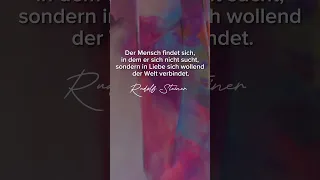 Rudolf Steiner spricht darüber, wie der Mensch sich selbst finden kann - Zitat