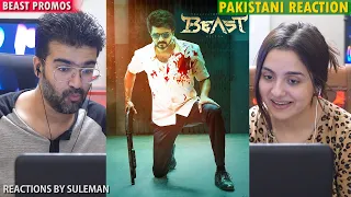 Pakistani Couple Reacts To Beast Promo 1,2,3 | Vijay | Sun Pictures | Nelson | Anirudh | Pooja Hegde