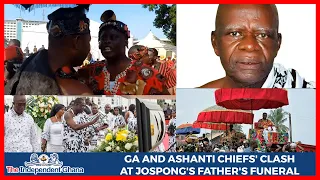 Ga, Ashanti chiefs disrupt Jospong's father's funeral over the use of palanquin