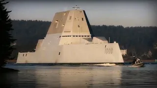 USS Zumwalt — огромный корабль невидимка #shorts