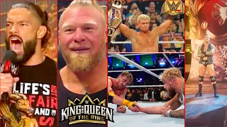 WWE King of the Ring 2024, Winners Results Highlights ! Roman Returns , Randy as King , Brock lesnar