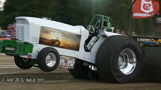 Lt Super Stock alcohol tractors. PPL Rossville Illinois TRACTOR PULL 2019