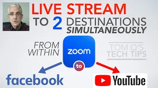 LIVE Stream a Zoom Meeting to Two Destinations Simultaneously FROM WITHIN ZOOM