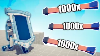 ICE MIRROR SHIELD vs 1000x OVERPOWERED UNITS - TABS | Totally Accurate Battle Simulator 2023