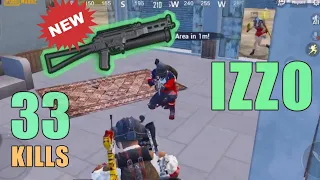 NEW SMG IS MIND-BLOWING!!! | 33 KILLS FEAT. IZZO | DUO SQUAD | PUBG MOBILE