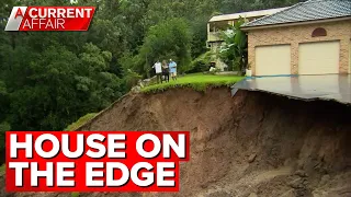 Landslide threatens to swallow homes after Sydney floods | A Current Affair