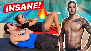 I Tried Caeleb Dressel's KILLER Ab Workout