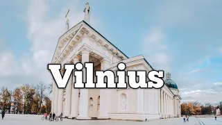 Walking in VILNIUS Lithuania Around the Old Town - 4K 60fps (UHD) AUG 2022