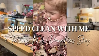 SPEED CLEAN WITH ME || + Telling My Daughters Story