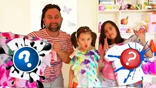 Тай дай челендж 3 цвета 3 футболки 3 Colors Tie Dye Challenge Новый челлендж