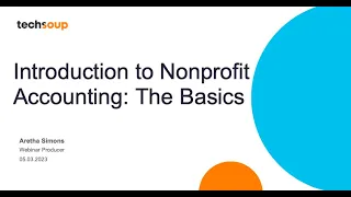 Introduction to Nonprofit Accounting  The Basics