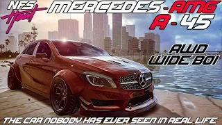 Mercedes AMG A45 Wide Boi Build In Need For Speed Heat (Honestly Have Never Seen This Car IRL)