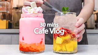 ☕️매일매일Tasty Coffee카페 브이로그🌞30mins Cafe Vlog/카페브이로그/Cafe Vlog/ASMR/Tasty Coffee#139