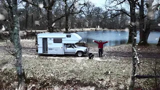 #3 Winter Camping at ABANDONED CAMPSITE for 72 Hours