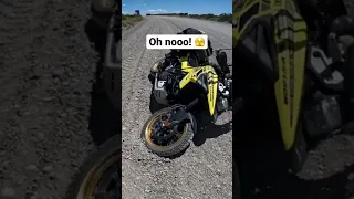 Oops we did it again 😅 #shorts #crash #suzuki #motovlog #2up #funny