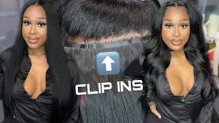 Seamless Clip Ins 🔥 | Clip In Extensions on Natural Hair | Eayon Hair