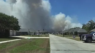 Marsh fire in Terrebonne Parish causes visibility and breathing issues for residents