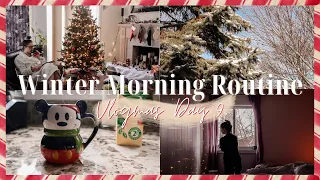 Winter Morning Routine - Chill, Cozy & Festive Holiday Morning in my Life | Vlogmas Day 9