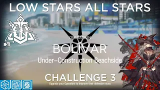 Arknights CC#11 Under Construction Beachside Challenge 3 Low Rarity Guide