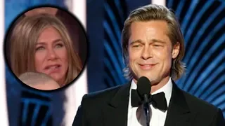 Jennifer Aniston REACTS to Brad Pitt's Speech at 2020 Golden Globes
