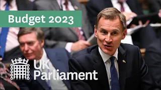 Budget 2023: Financial Statement and Budget Report - Chancellor of the Exchequer Jeremy Hunt MP BSL