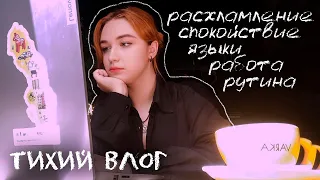 Тихий VLOG для спокойствия и умиротворения │ Рутина, Изучение языков, slow living, Расхламление