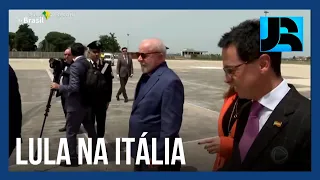 Em viagem à Itália, Lula trata do comércio com a União Europeia e da guerra na Ucrânia