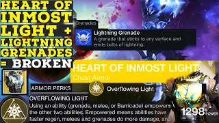 Lightning Grenades +Heart of Inmost Light Titan PvP Build w MORE EXAMPLES