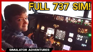 DIFFICULT LANDINGS IN A FULL 737 SIMULATOR!