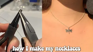 How I make my necklaces | Vlogmas day 16