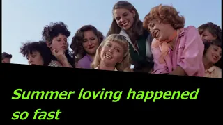 Grease John Travolta Olivia Newton-John Summer Nights Lyrics