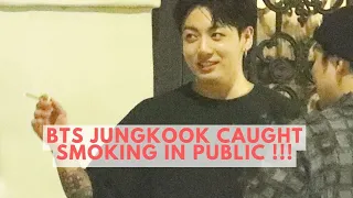 BTS JUNGKOOK caught SMOKING in PUBLIC ! SCANDALICIOUS or NOT?