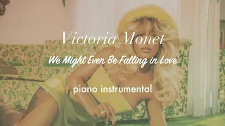 Victoria Monet - We Might Even Be Falling in Love | Piano Instrumental (Karaoke & Lyrics)