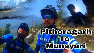 Traveling Pithoragarh To Munsyari  My Home 🏡 Ginni Gaw ♥️  Mtb  Rider Sunil047 ||  1st Part  ||