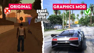 😍 GTA San Andreas High Graphics Mod For Low End PC | How To INSTALL Graphics Mod in GTA San Andreas