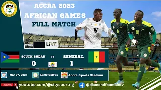 South Sudan U20 vs Senegal U20 | 0-1 | African Games Accra 2023 Live ¦ Soudan du Sud U20 vs Sénégal
