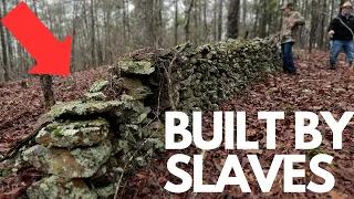 MASSIVE Slave-Built Rock Wall and The Most Prosperous Freed Slave | Oak Mountain Dowdell Plantation