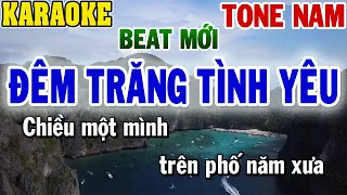 Karaoke Đêm Trăng Tình Yêu Tone Nam | Karaoke Beat | 84