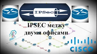 3. Как поднять IPsec туннель между двумя филиалами ? /Pnetlab/IPsec/tonnel/Cisco router