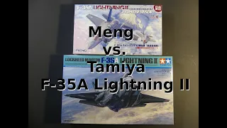 Tamiya F-35A vs Meng F-35 A 1/48 (Some comparison between manufacturers decisions)