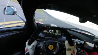 Ferrari FXX K 300+ kph Daytona onboard