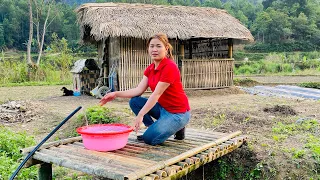 Looking for the meaning of free life - water floor to build a bamboo house in a new place