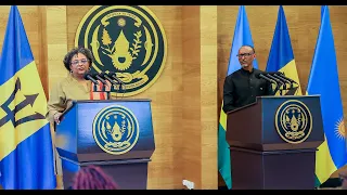 Press Conference: President Kagame with Prime Minister of Barbados Mia Amor Mottley