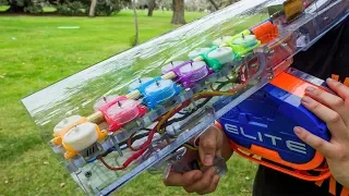 INFINITY NERF BLASTER WITH 6 FLYWHEEL CAGES